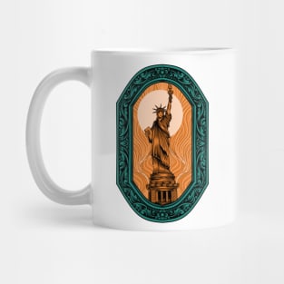 liberty statue vintage Mug